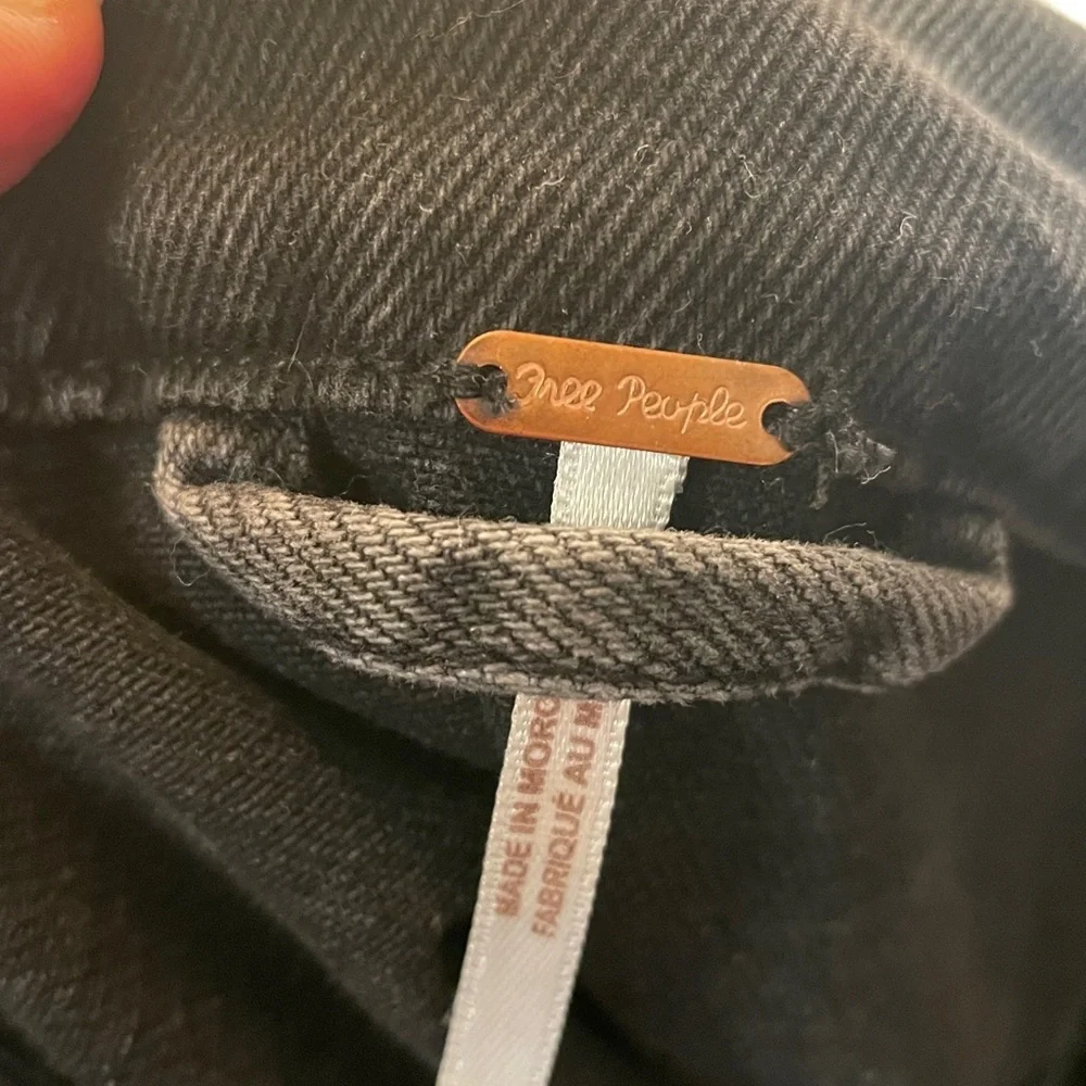 Nordstrom (Free People) Black Denim Jacket- never worn without tags - Picture 7 of 7